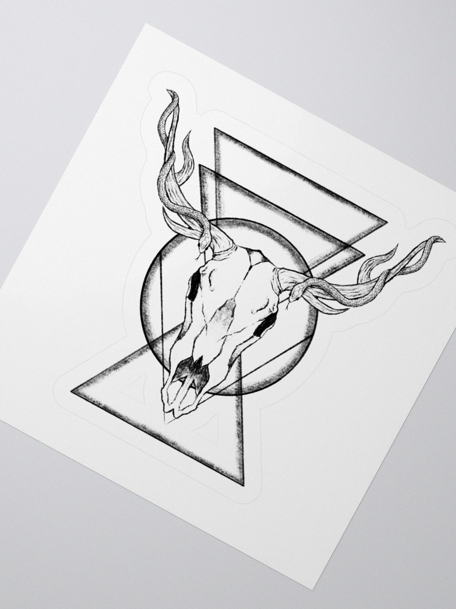 Deer Skull Kiss Cut Sticker product image (5)