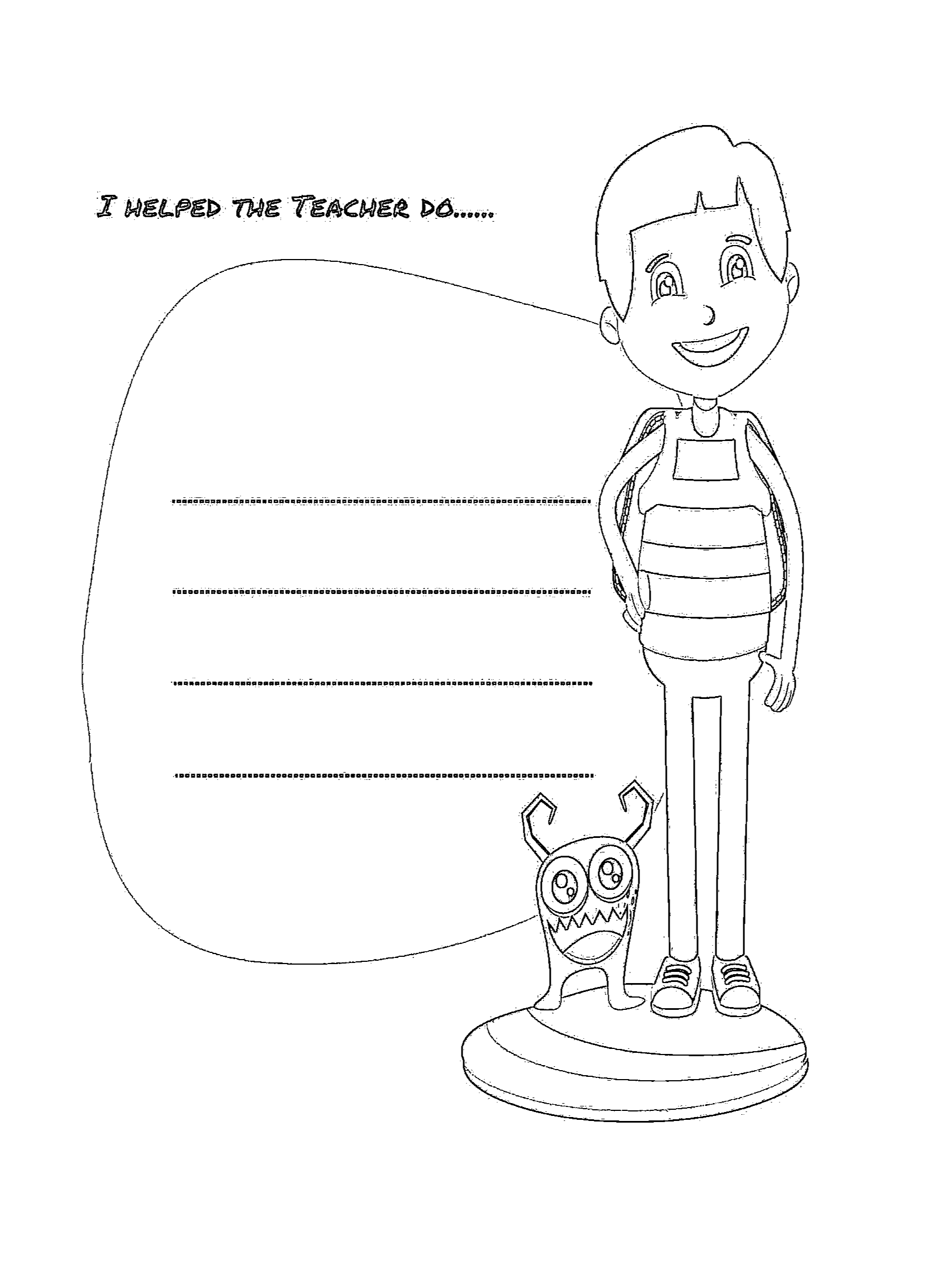 My ADHD School Life Coloring Journal product image (5)