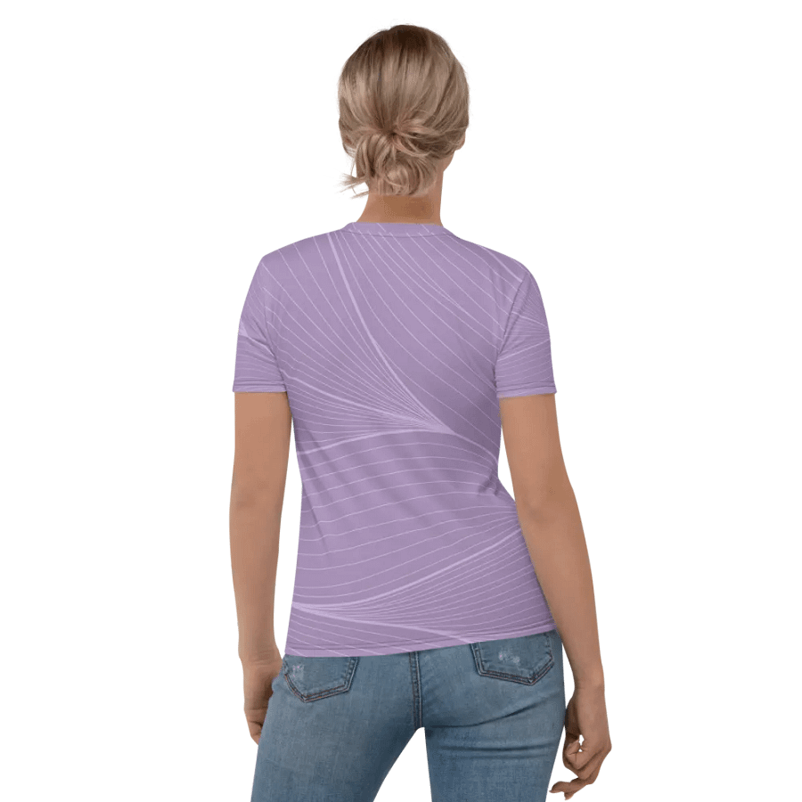 Lilac Flowing Lines Women's T-shirt product image (2)