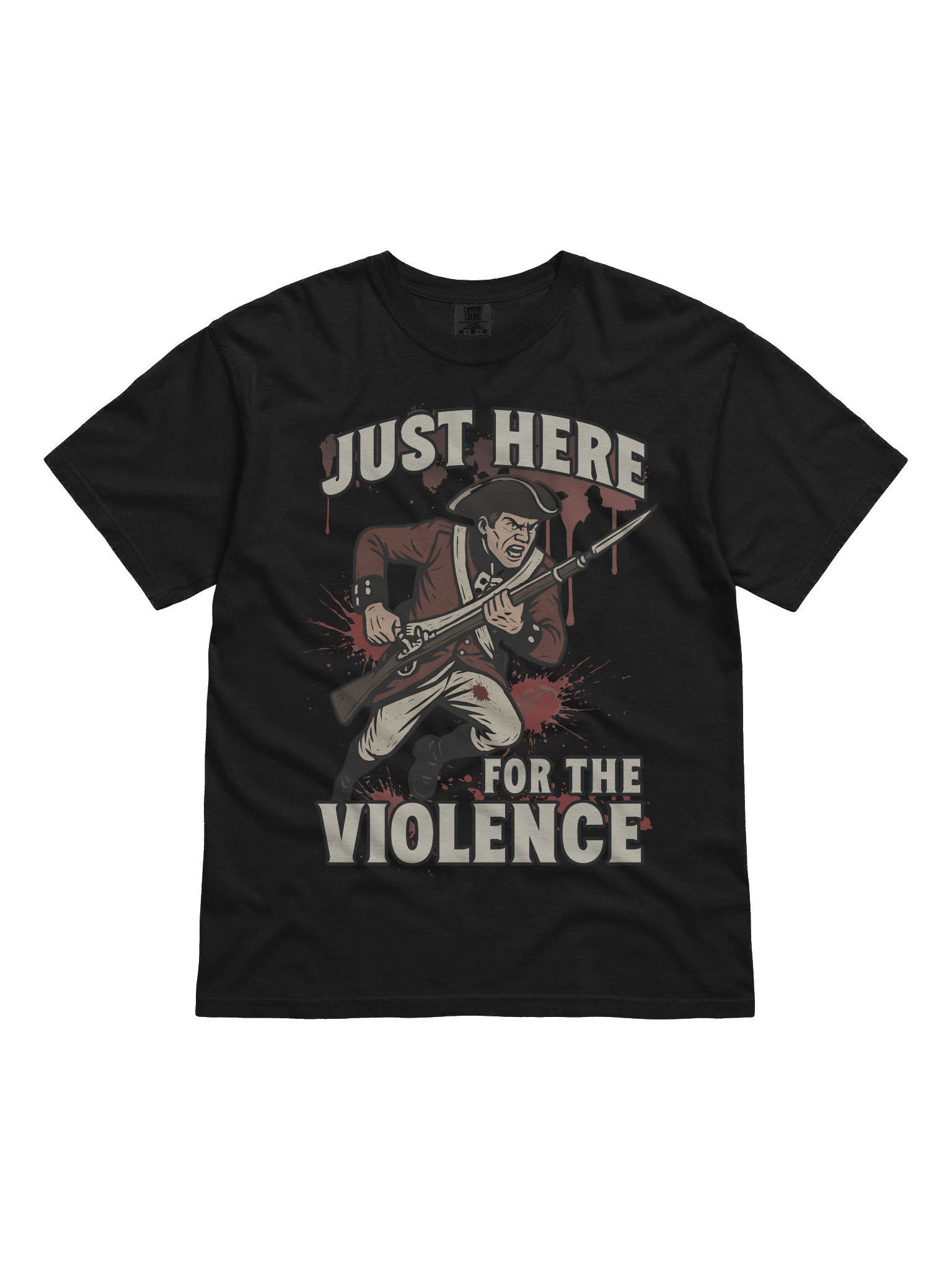 Just Here for the Violence – Redcoat Bayonet Charge T-Shirt product image (1)