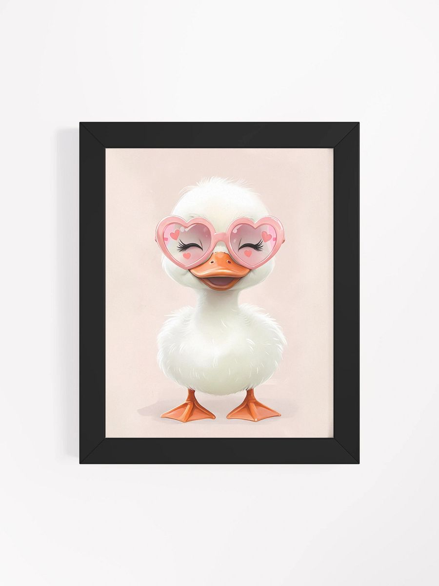 Quirky Duckling in Pink Sunglasses Poster product image (5)