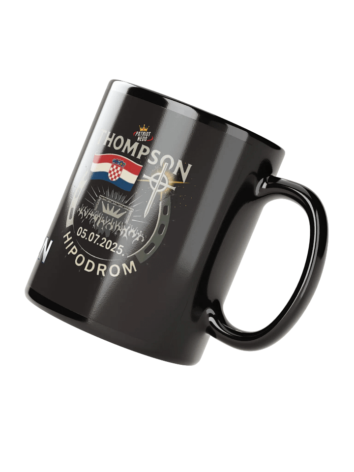 Croatian Pride Black Glossy Mug product image (3)