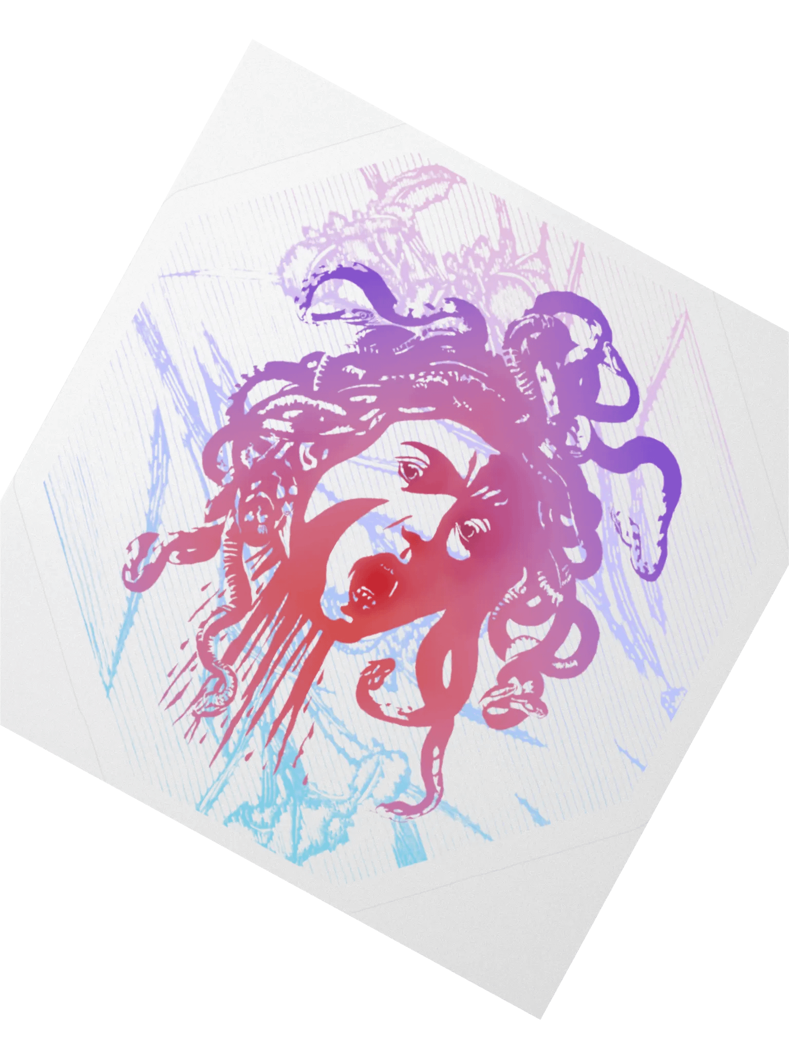 Sticker - Medusa on Purple Irises (transparent background) product image (2)