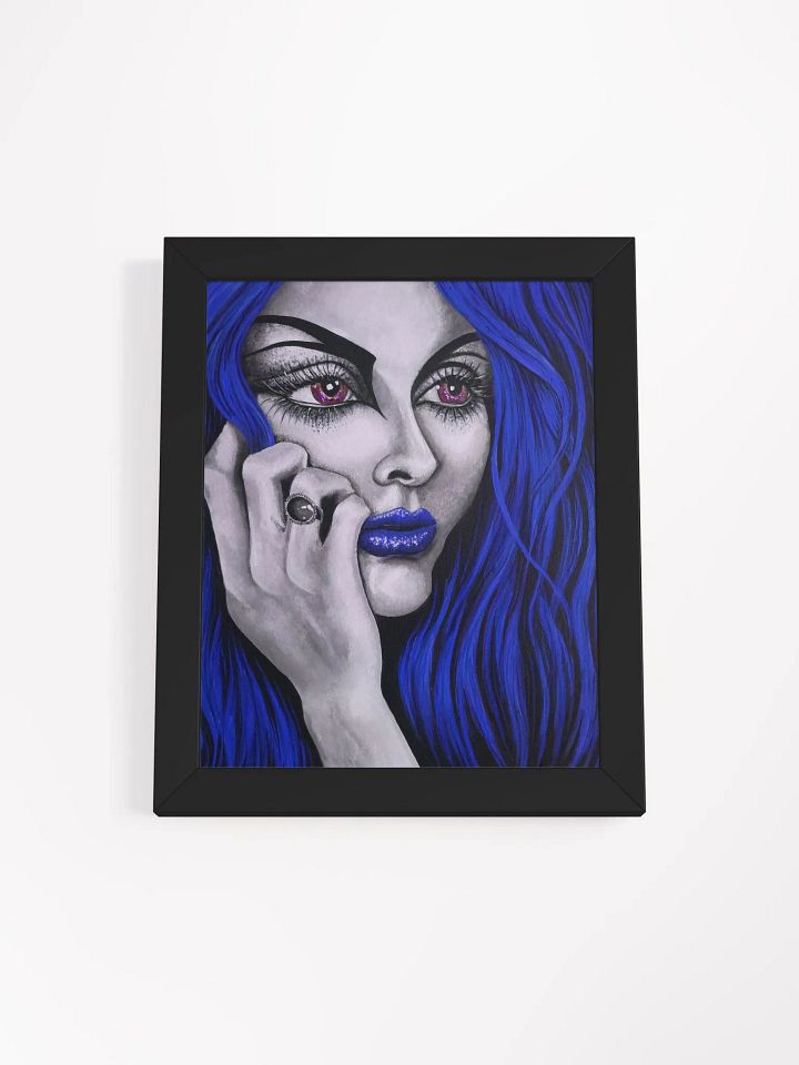 Eden 2024 in blue framed print product image (1)