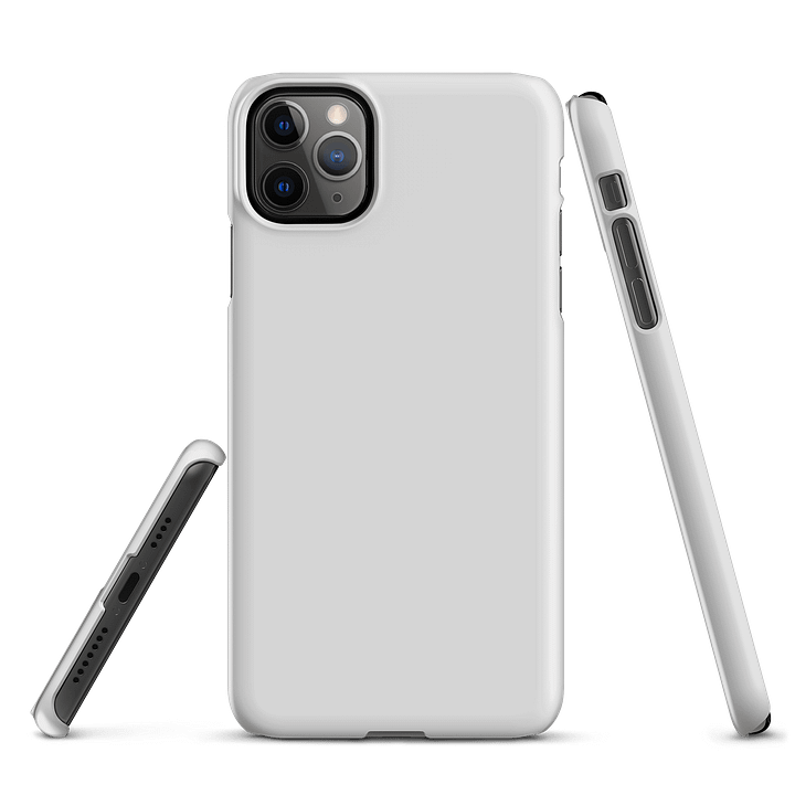 Light Gray Solid Color iPhone® Matte Snap Case product image (3)