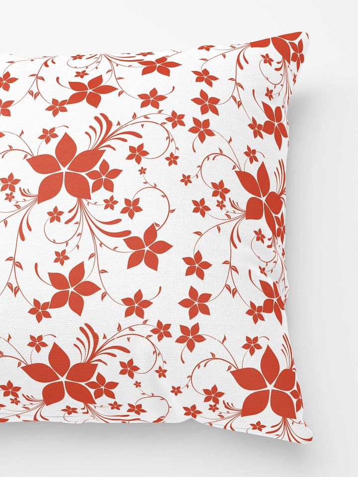 Sublicolor 611S Red Flowers Printed Pillow product image (2)