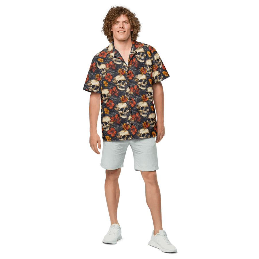 Hawaiian Shirt - Halloween Skulls product image (4)