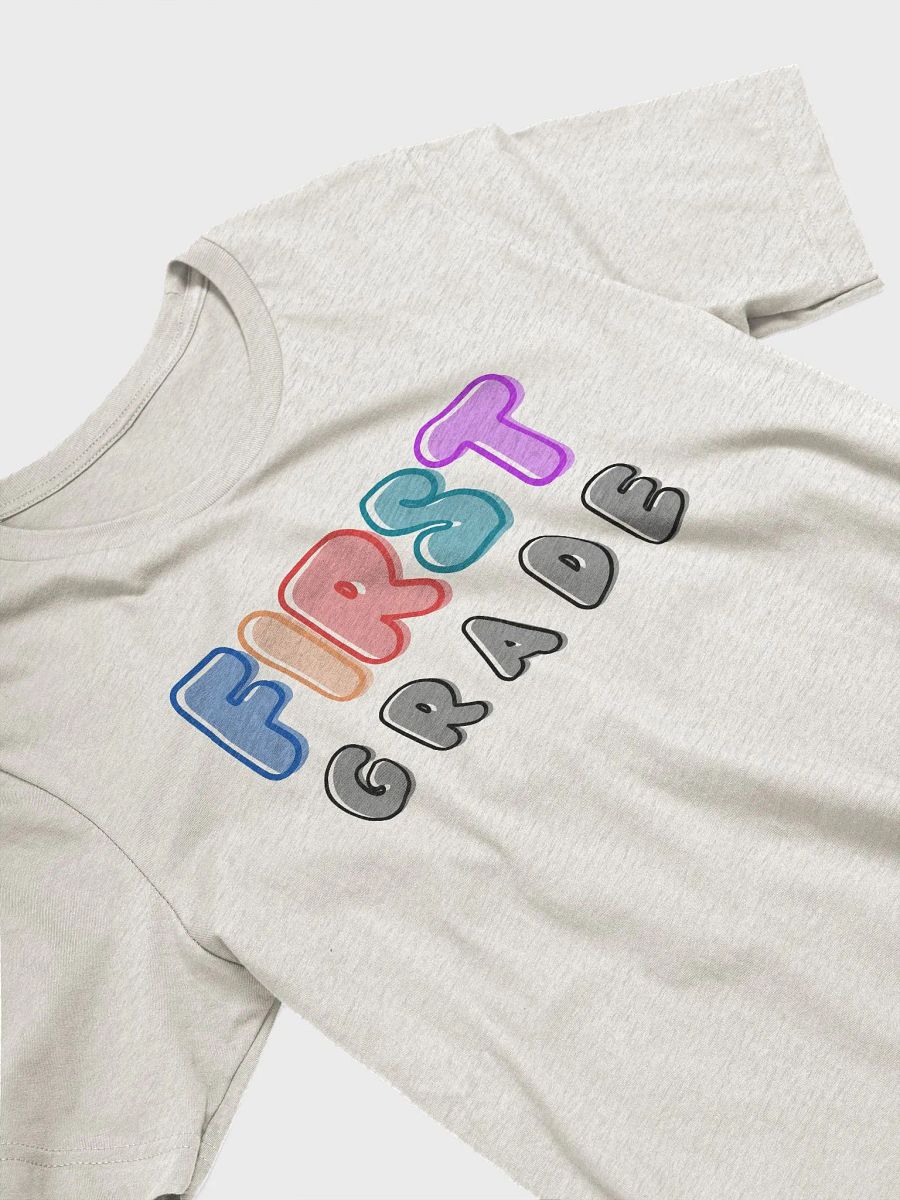 1st Grade Teacher Bubble Letters Graphic T-Shirt product image (3)