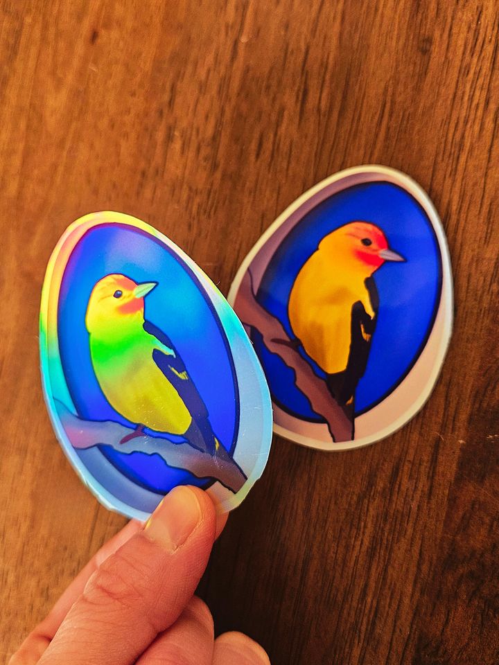 Team Tanager Easter Egg Die-Cut Sticker product image (1)