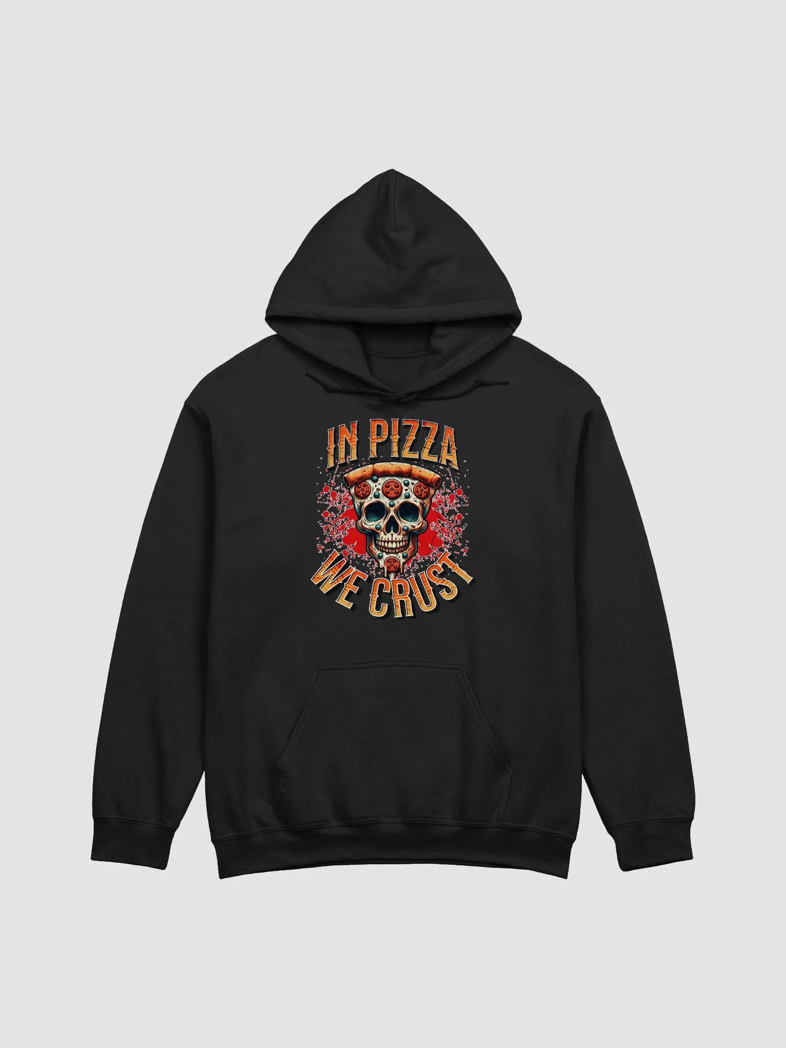 In Pizza We Crust Pepperoni Skull Hoodie product image (1)