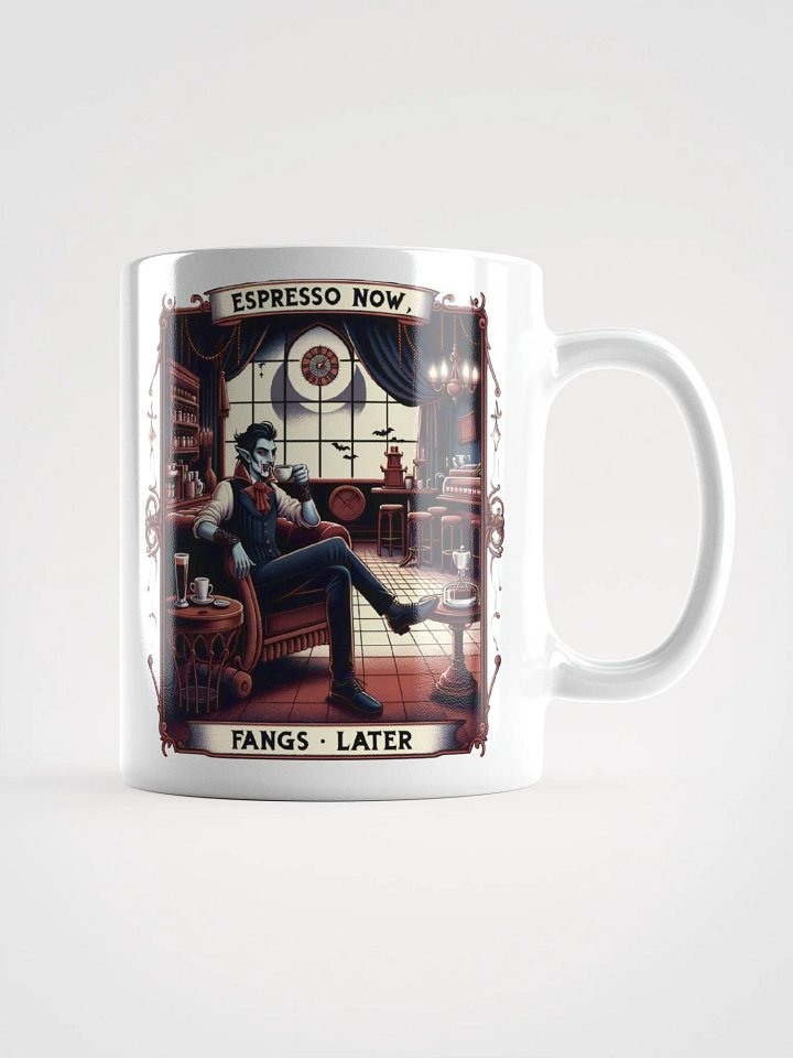 Espresso Now, Fangs Later- White Mug product image (2)