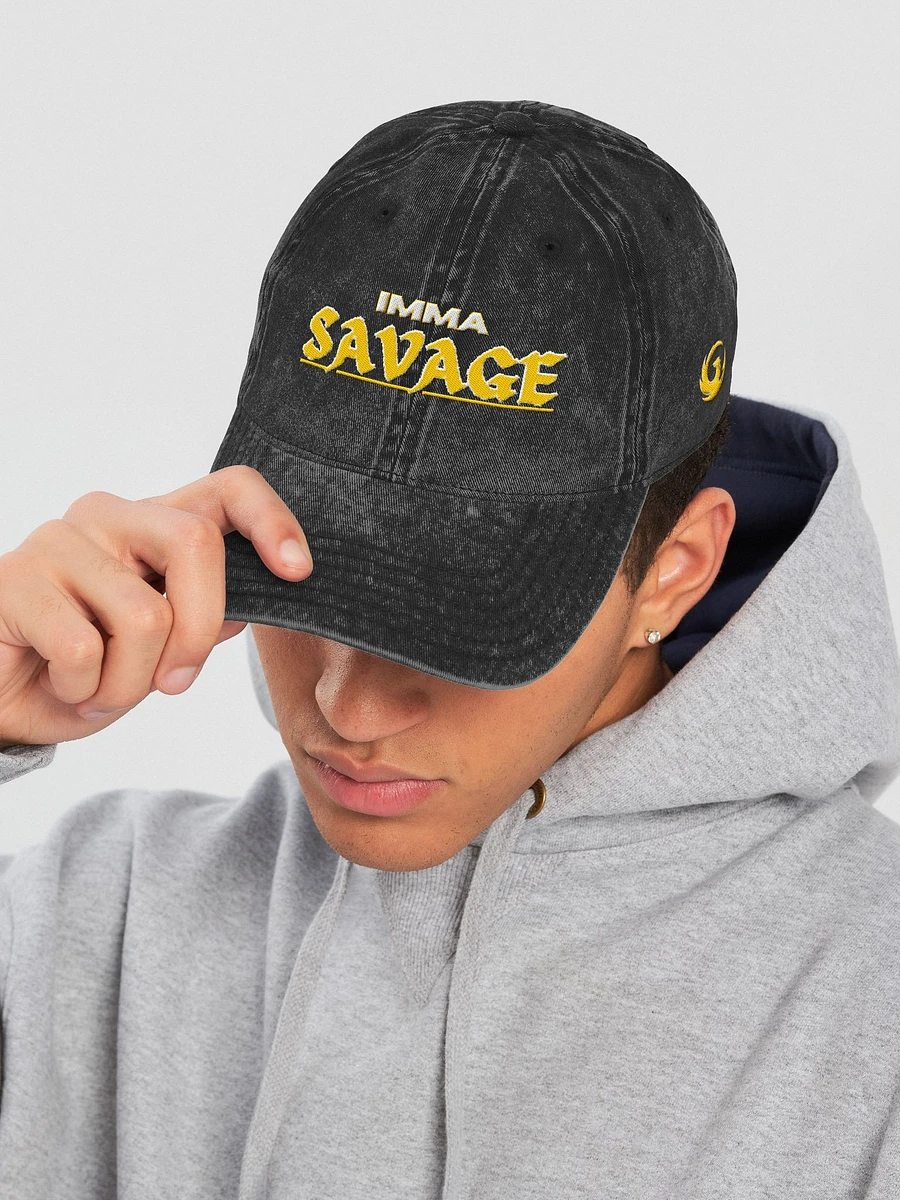 Imma Savage Demin Dad Hat product image (14)