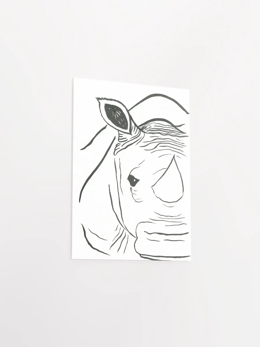 Face Of A Rhino Art Print product image (12)