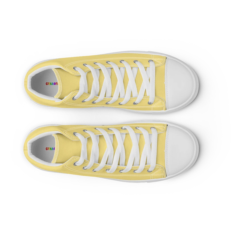 Pastel Yellow and White Flower Sneakers product image (52)