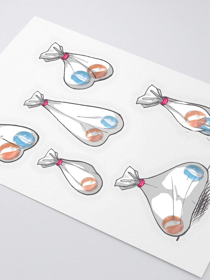 Two Marbles in a Bag Stickers Original Design product image (2)
