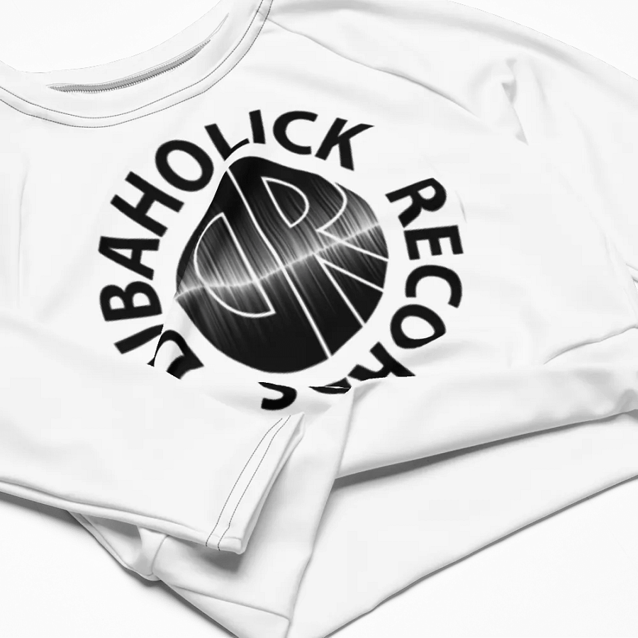 DR Circle All-Over Print Recycled Long Sleeve Crop Top product image (4)