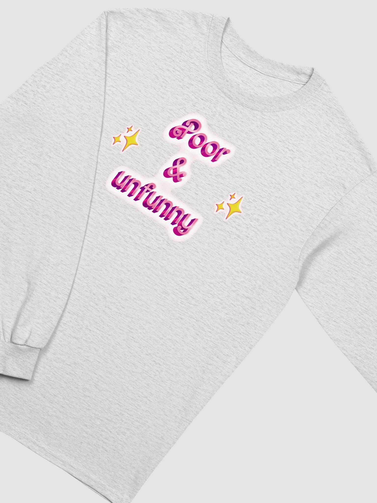 poor & unfunny Pastel Unisex Long Sleeve product image (3)