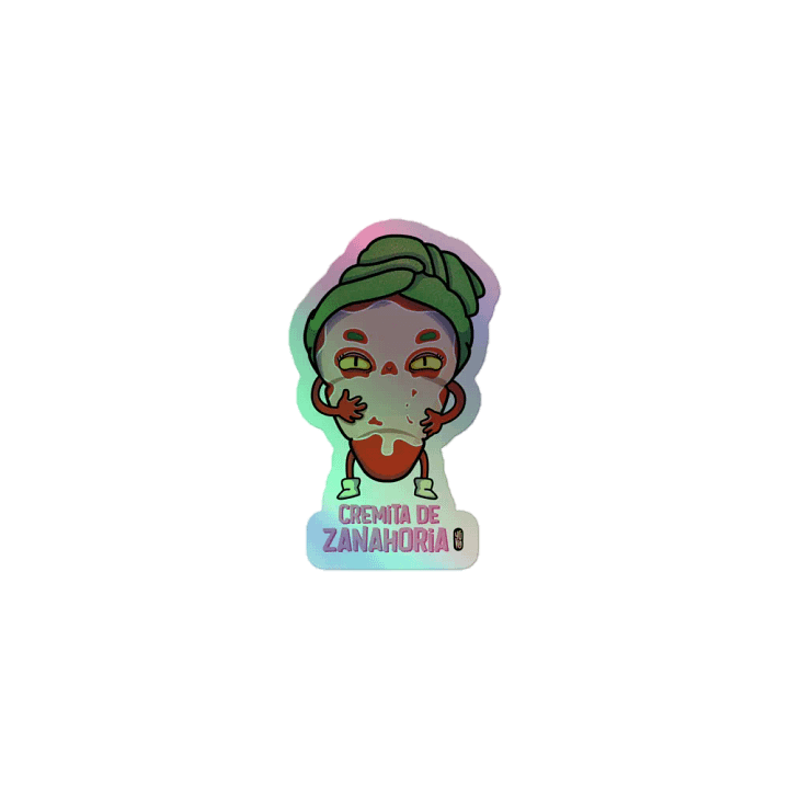 Cremita de Zanahoria - Sticker (Holographic Kiss Cut) product image (1)