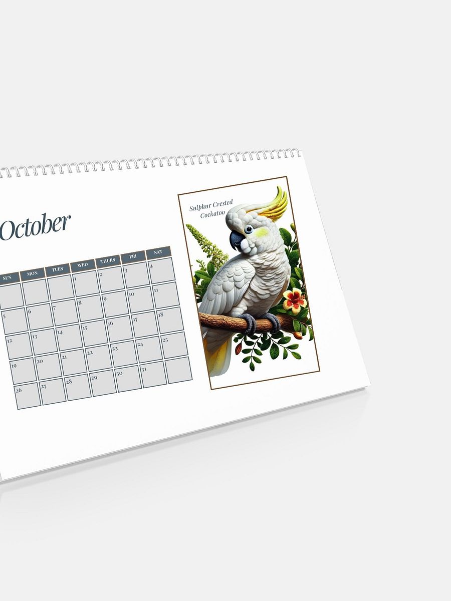 2025 Watercolor Birds Monthly Calendar – Elegant Bird Art for Nature Lovers product image (8)