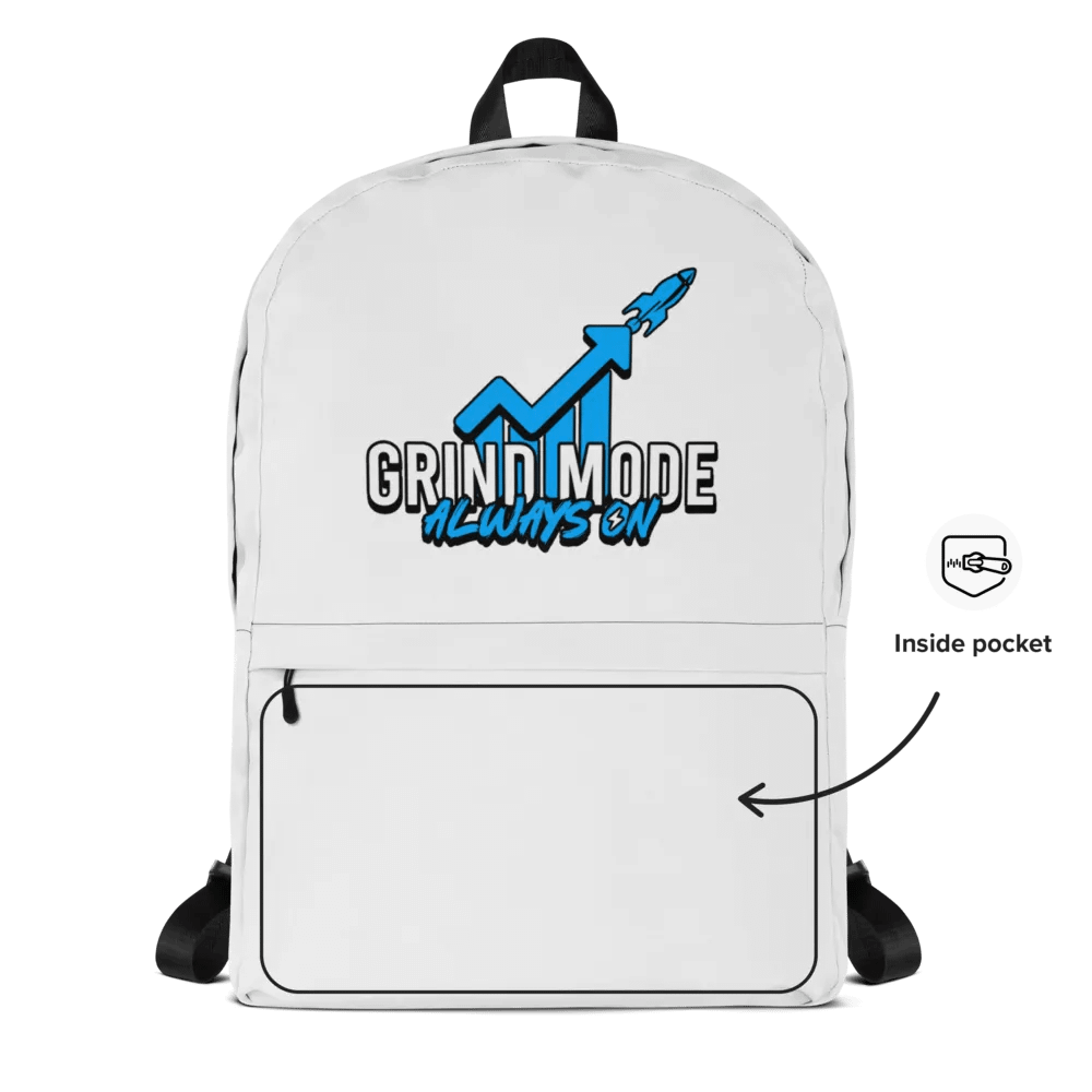 Grind Mode Always On Backpack (White) product image (4)