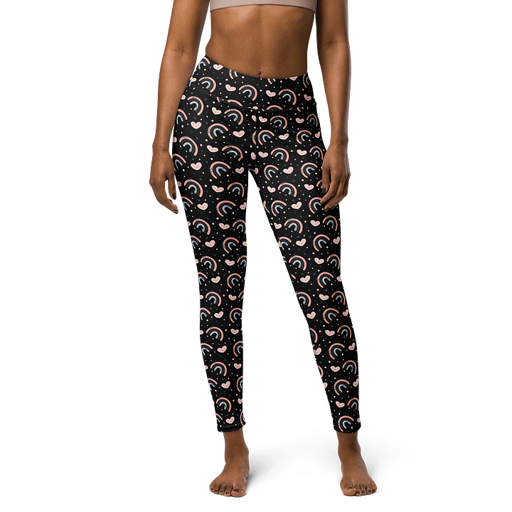 Rainbow Heartbeat High-Waisted Leggings - All-Day Comfort Fit product image (1)