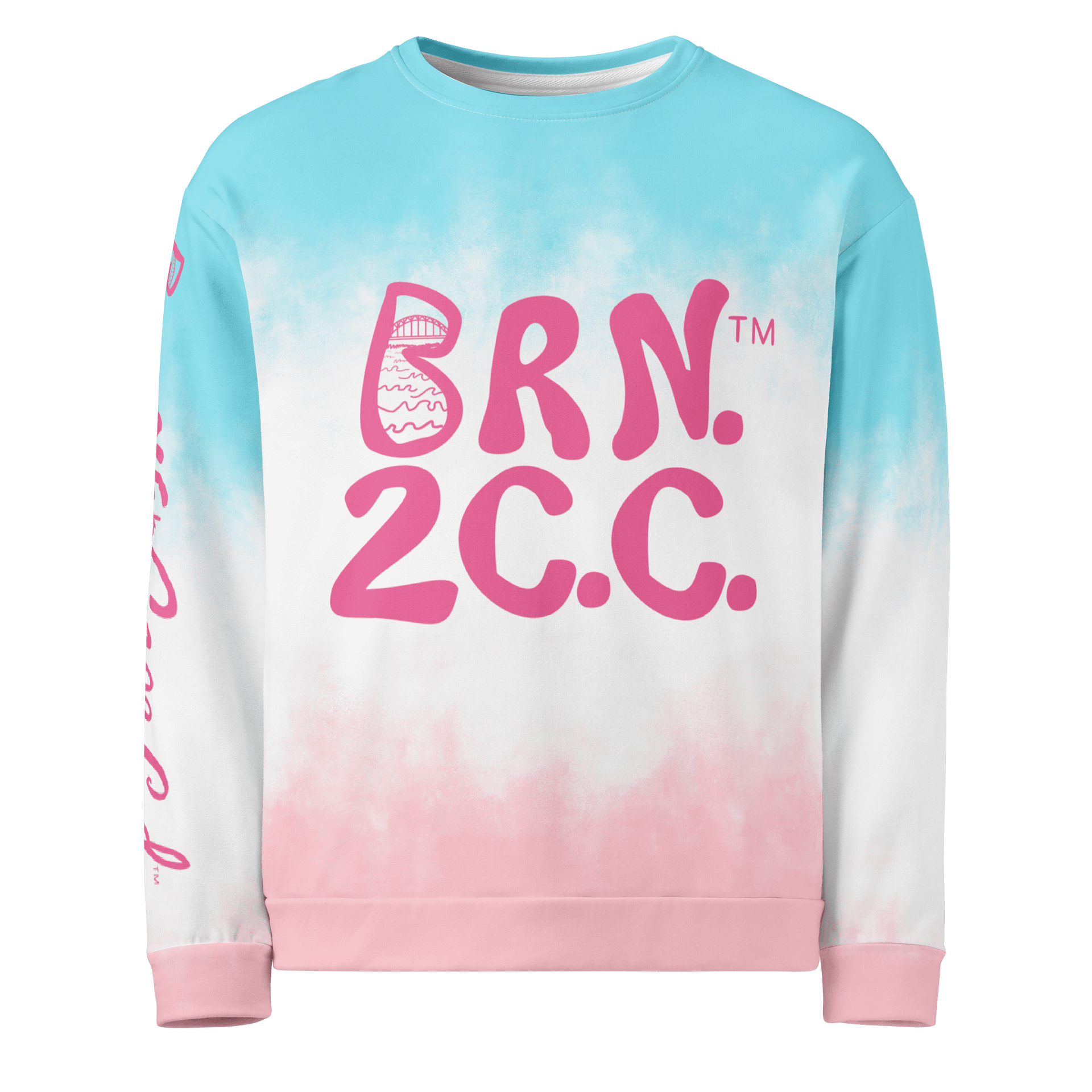 Unisex | BOURNE to Cape Cod™ Sweatshirt | Pastel Tie-Dye Vibes | BRN.2C.C.™ | Eco-Friendly Comfort product image (4)