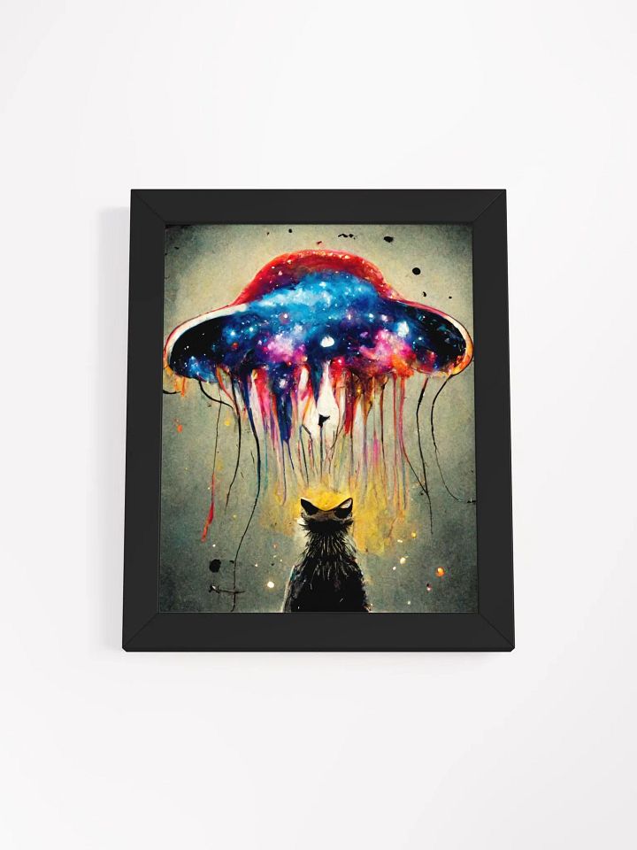 Cosmic kitty Silhouette Print- has sister pieces! product image (3)