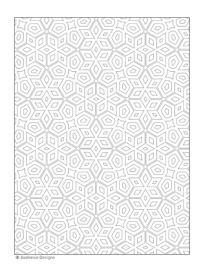 Diamond Emblem Mosaic Coloring Page product image (1)