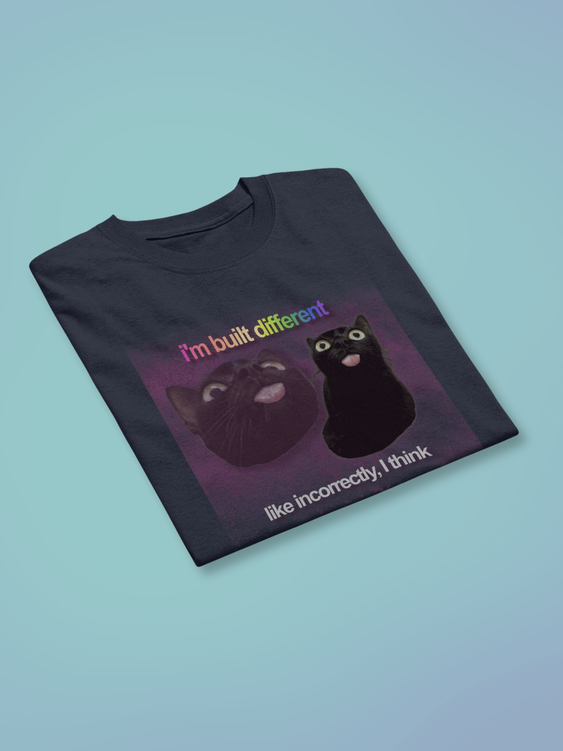 I'm built different, like incorrectly I think unisex tee product image (1)