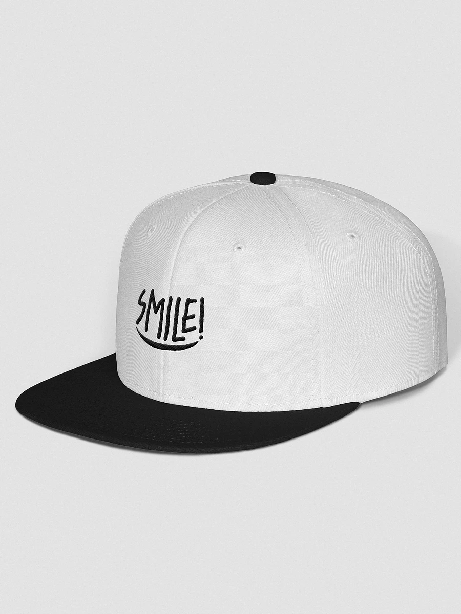 Cappellino “SMILE!” snapback - ricamo nero product image (1)