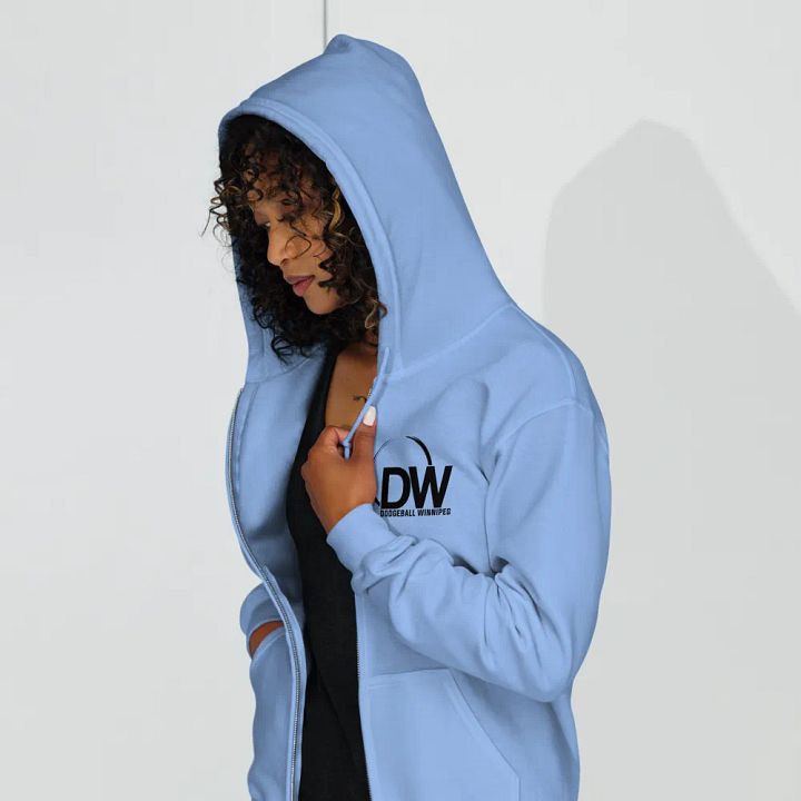 Dodgeball Winnipeg Zip-Up Hoodie (Dark) product image (1)