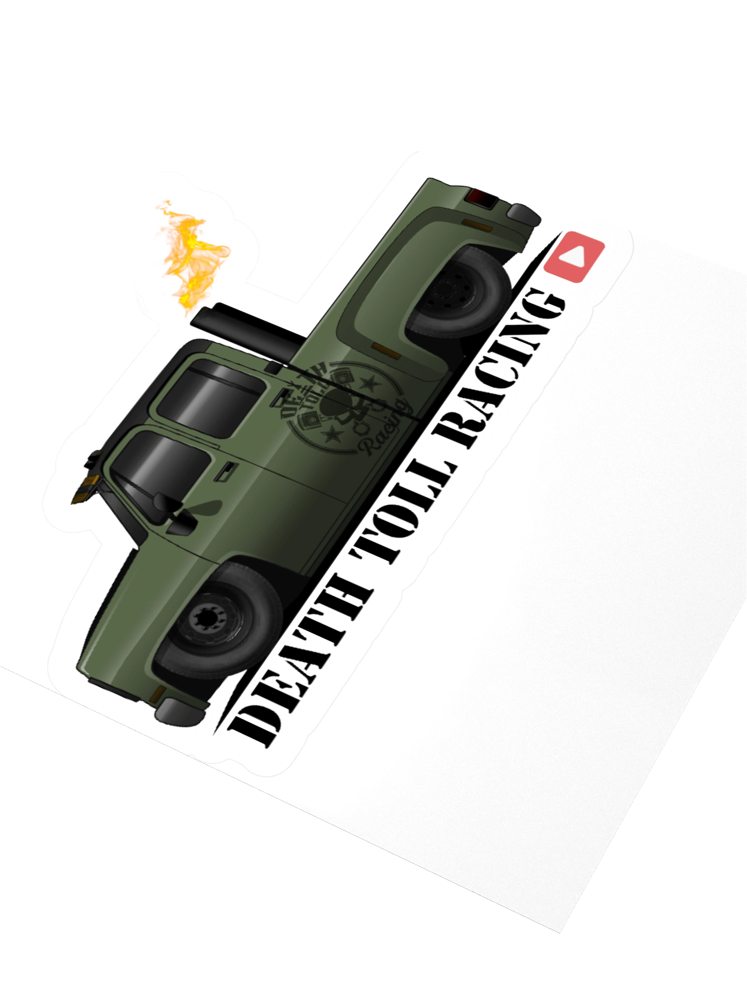 Flaming DTR 3500 Square-body Stickers product image (9)