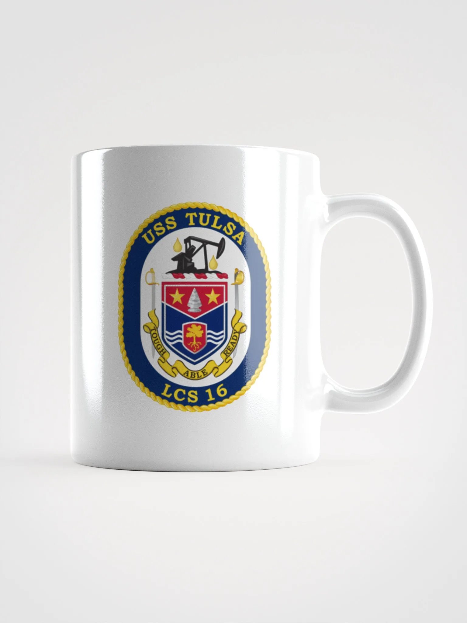 USS Tulsa LCS 16 White Coffee Cup product image (1)