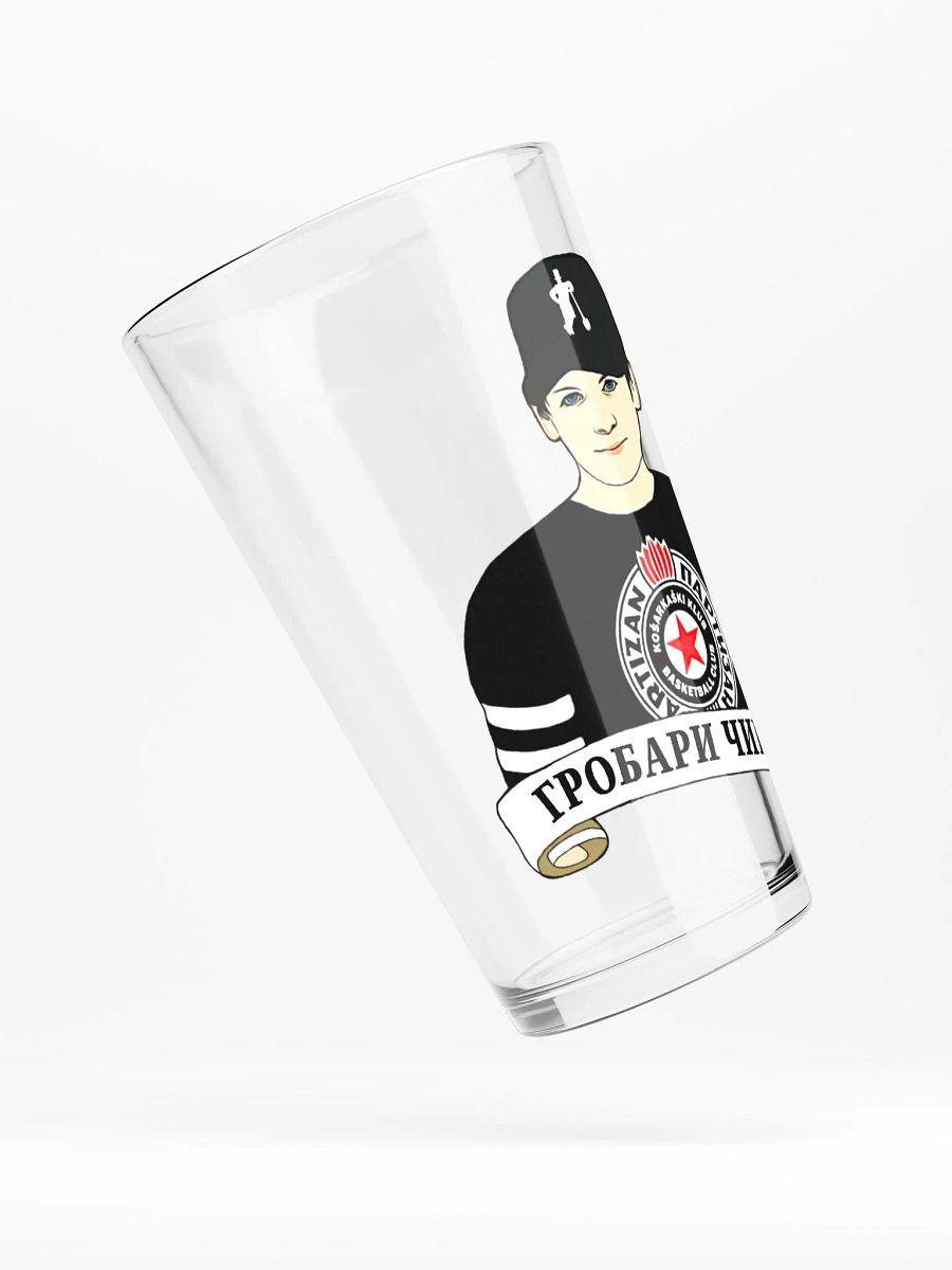 Grobari Čikago KK Partizan Shaker Pint Glass product image (4)