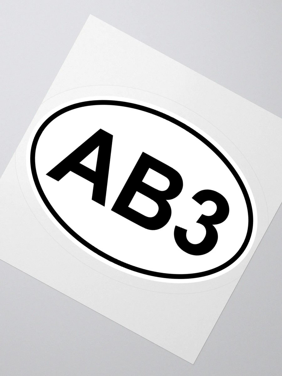AB3 Oval Sticker product image (2)