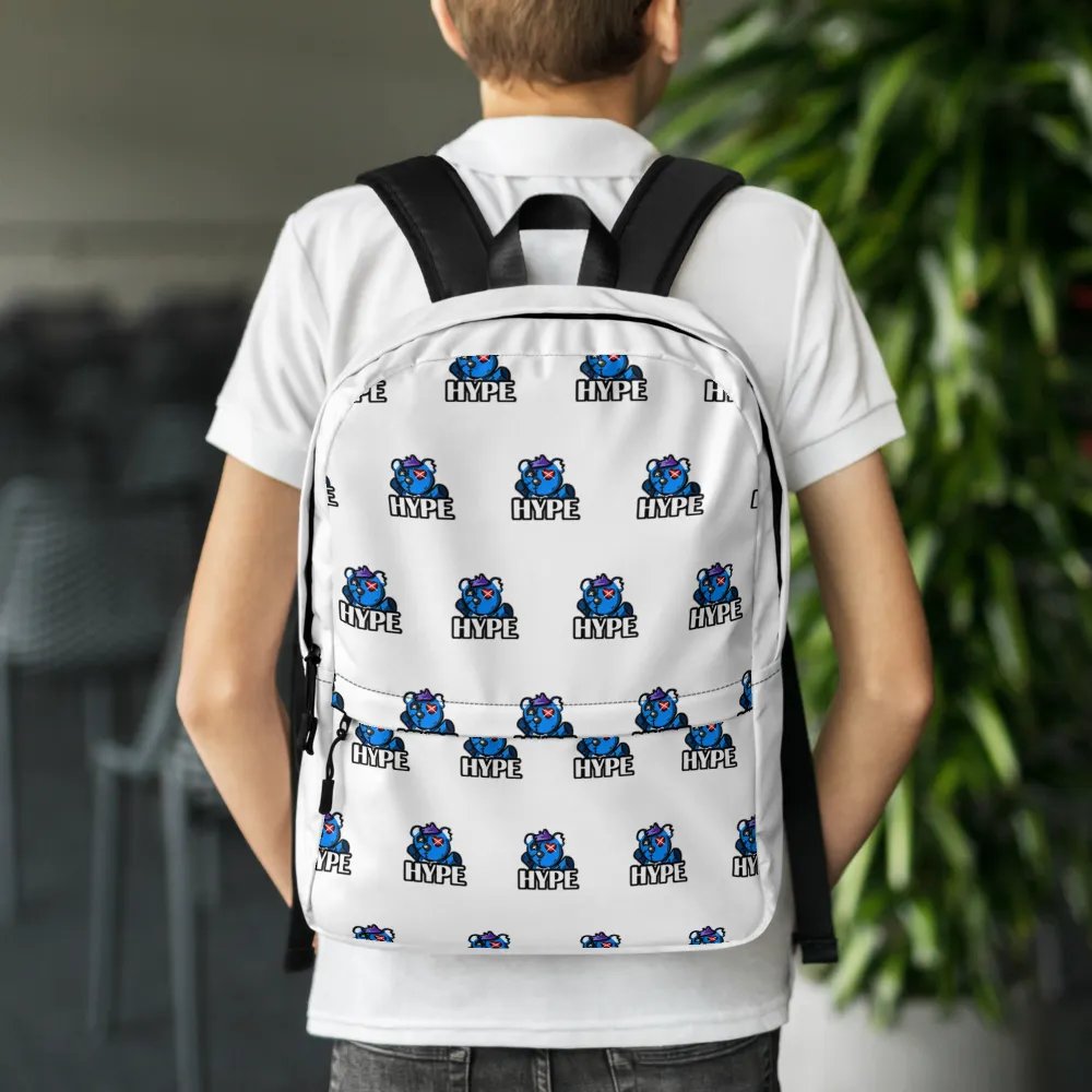 HYPE Blue LuvBear All-Over Print Backpack product image (6)