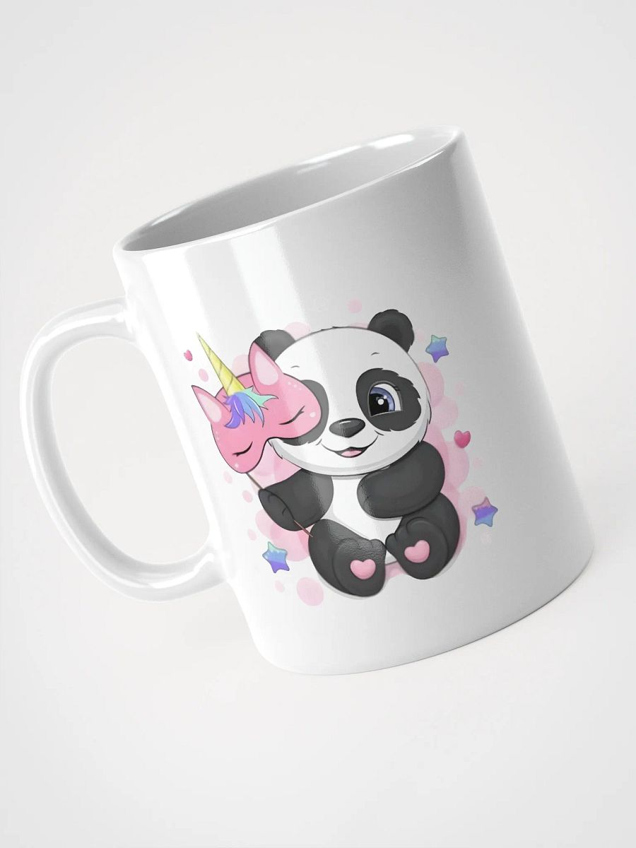 White Glossy Mug Cute Panda product image (3)