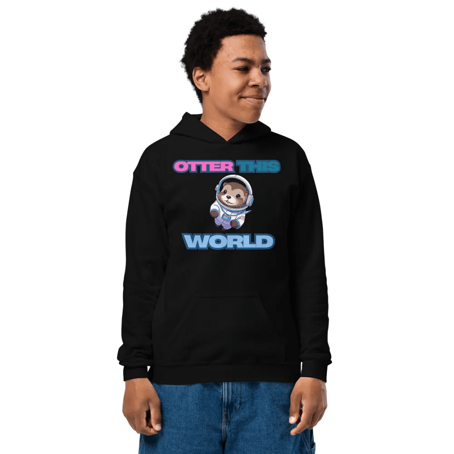 Team Rick Otter This World Kid's Hoodie product image (1)