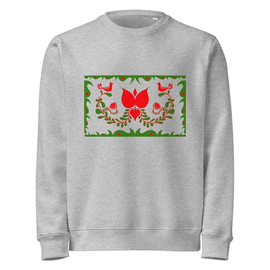 Hungarian Traditions Silver Organic Sweatshirt product image (1)
