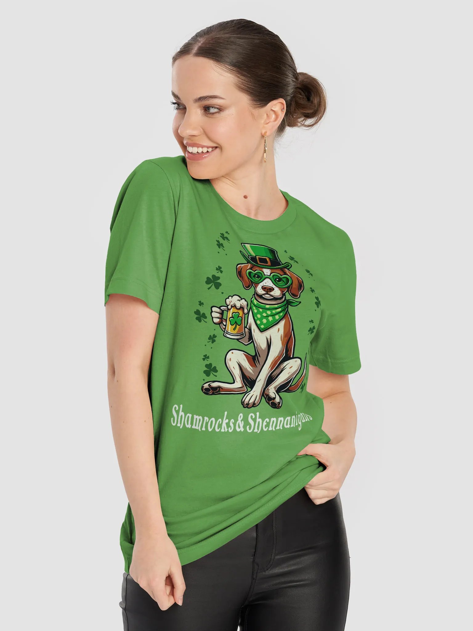 Brittany Spaniel St. Patrick's Day T-Shirt product image (4)