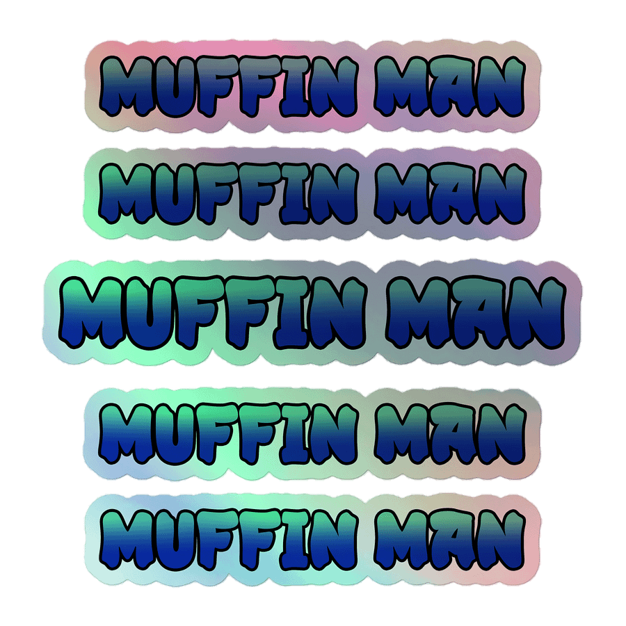 Muffin Man - Holographic Stickers product image (1)