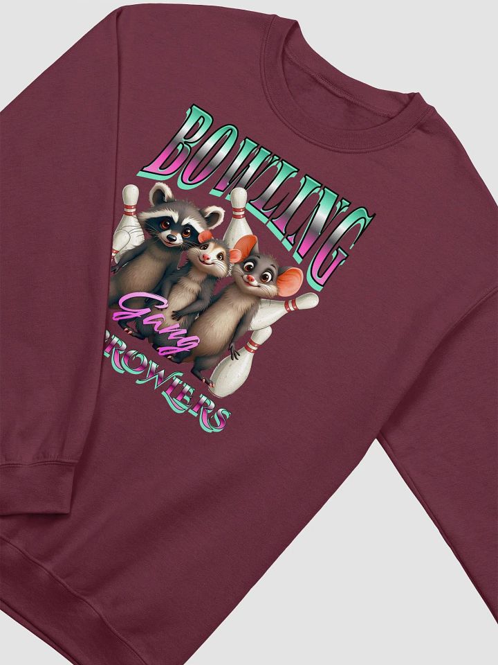 Bowling Gang Pin Prowlers Raccoon Air-Spun Classic Crewneck Sweatshirt product image (10)