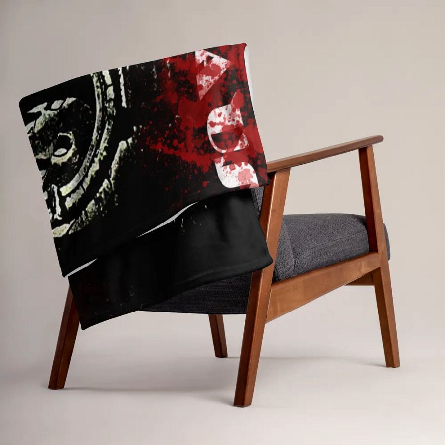 Satanic Claus Throw Blanket product image (15)