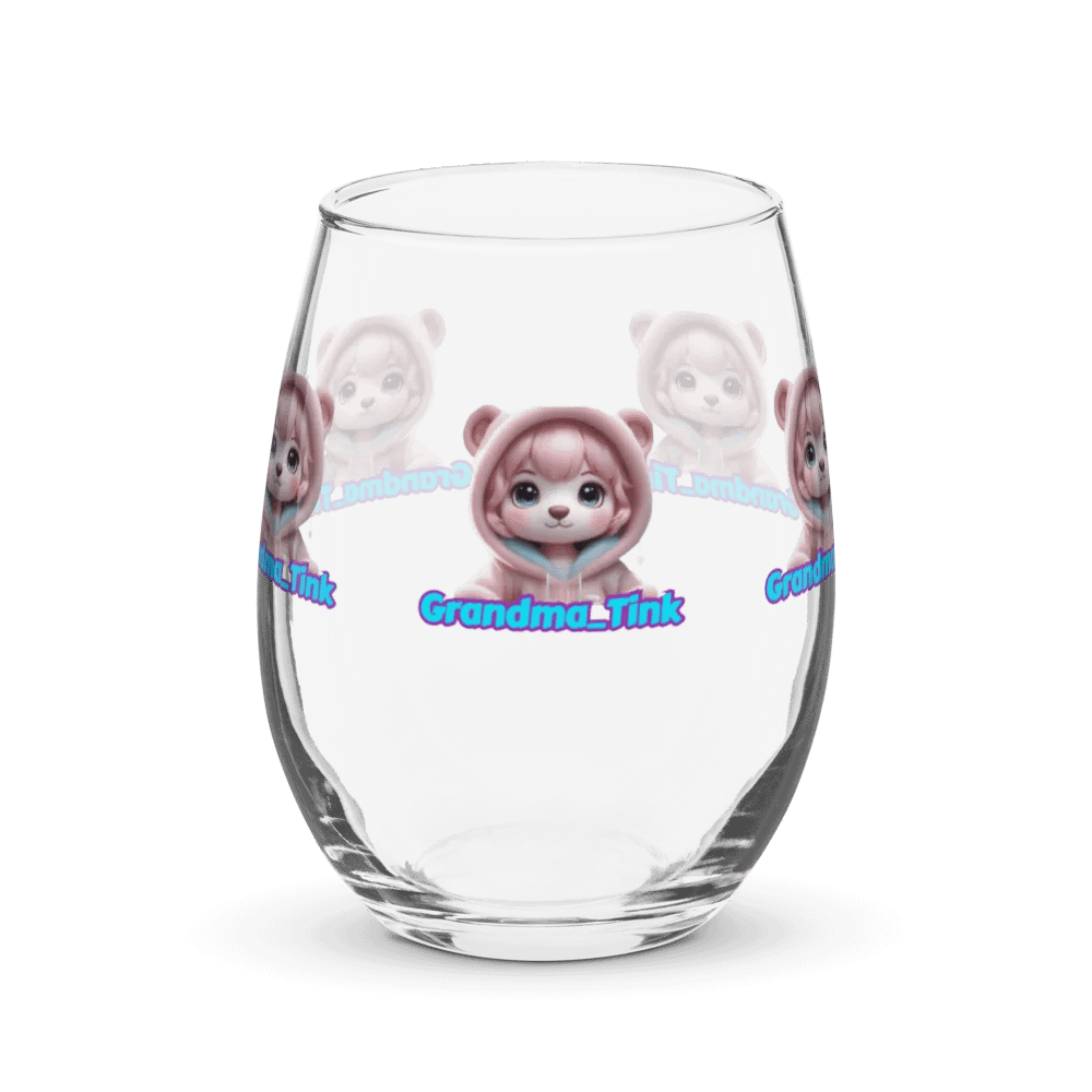 Grandma Tink's Bear Stemless Wine Glass product image (1)