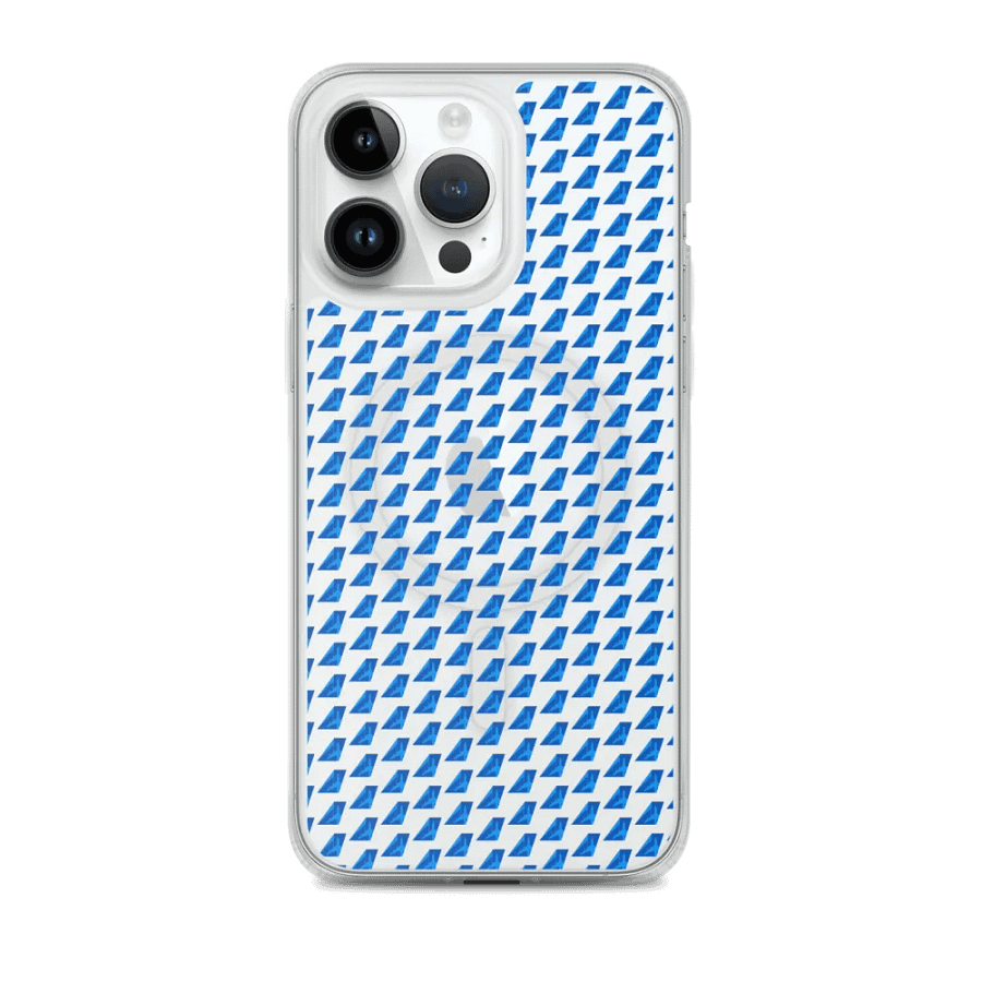 MagSafe® Clear Case for iPhone® - Two-Tone Blue Tailfin Design product image (1)
