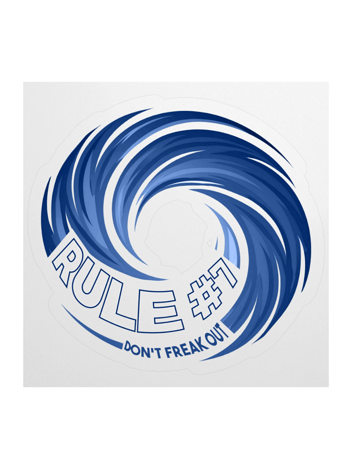 Rule #7 Kiss Cut Stickers Hockey Blue and White product image (3)