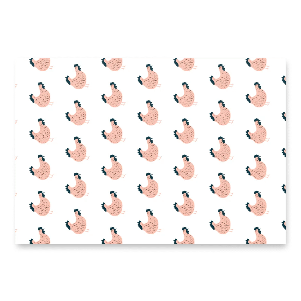 Pink Chicken Wrapping Paper product image (3)