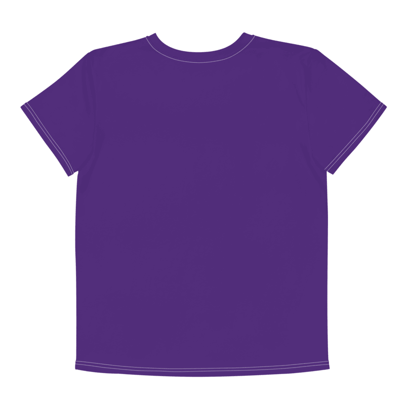 Purple Up For Military Kids Tee With Red White And Blue Stars, Youth Size product image (2)