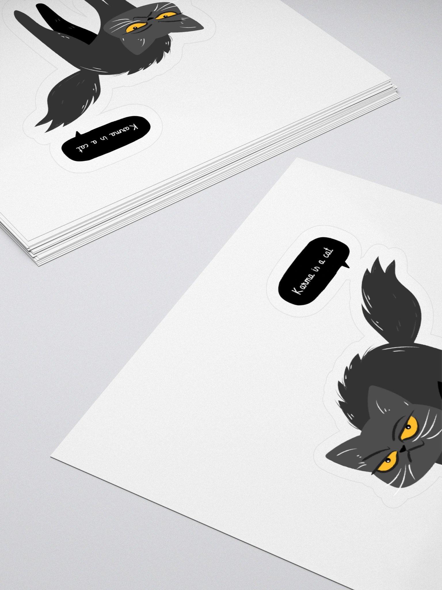 Karma Cat Kiss Cut Stickers product image (4)