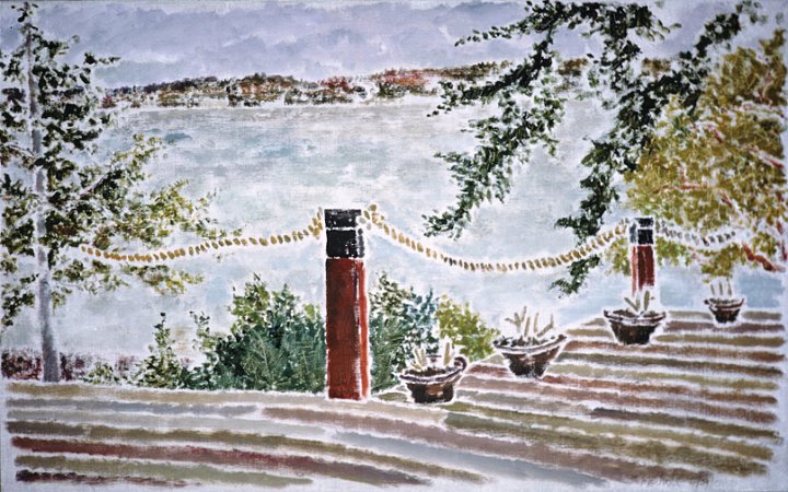Early Spring on Camano (1988) on canvas (24" x 36") product image (1)